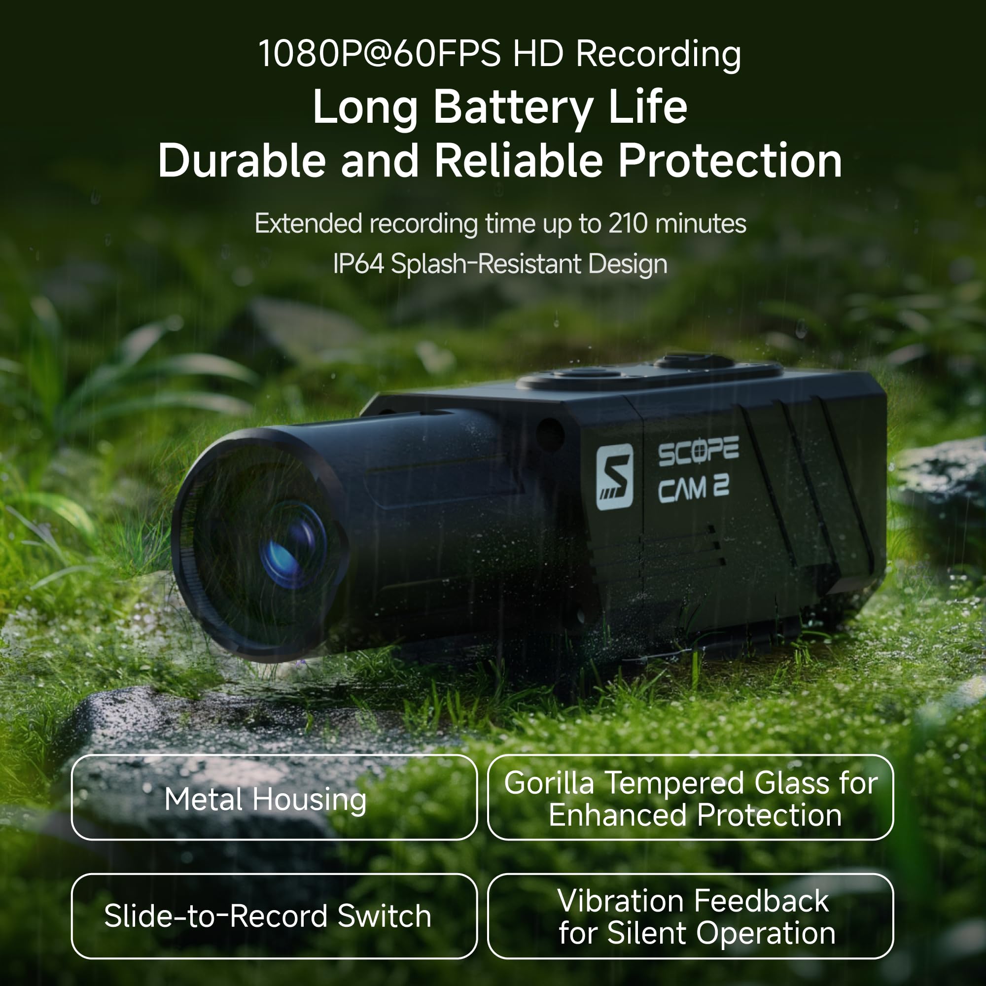 Amazon.com : RunCam ScopeCam 2S Airsoft Action Camera, 210min