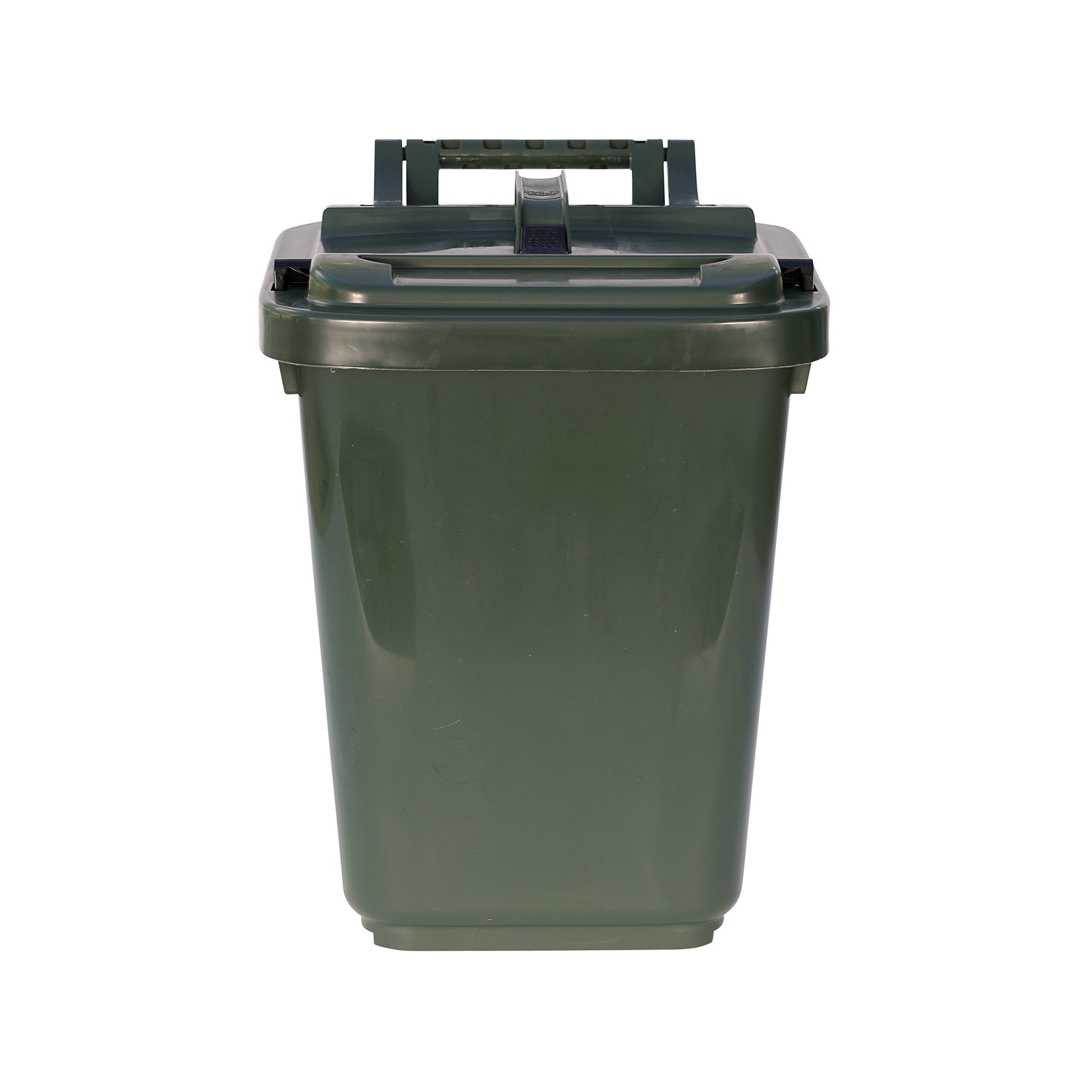 Buy Kerbside Compost Caddy with Locking Lid Green for Food Waste Recycling (23 Litre) 23L