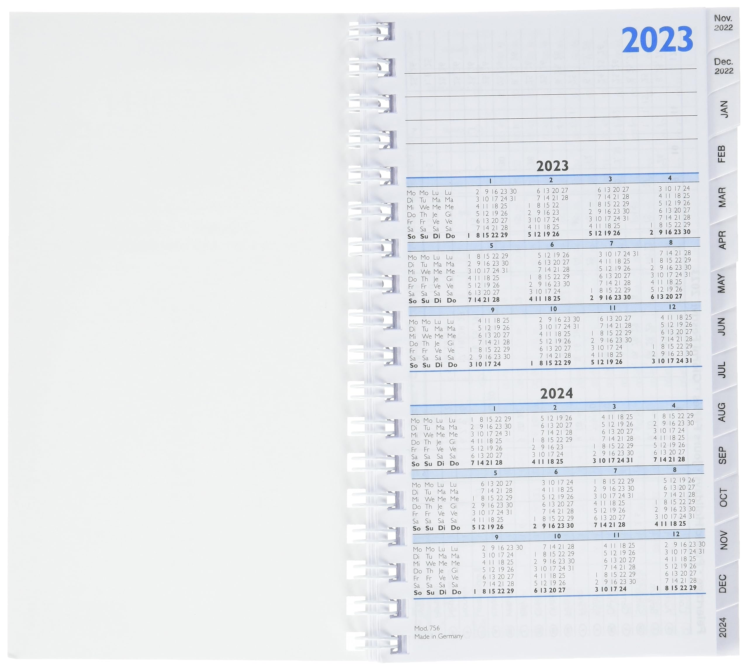 Agenda De Bolsillo 2025 BRUNNEN Agenda De Bolsillo, Modelo 756 2026, A6, Piel, Color Agenda 2025 A6