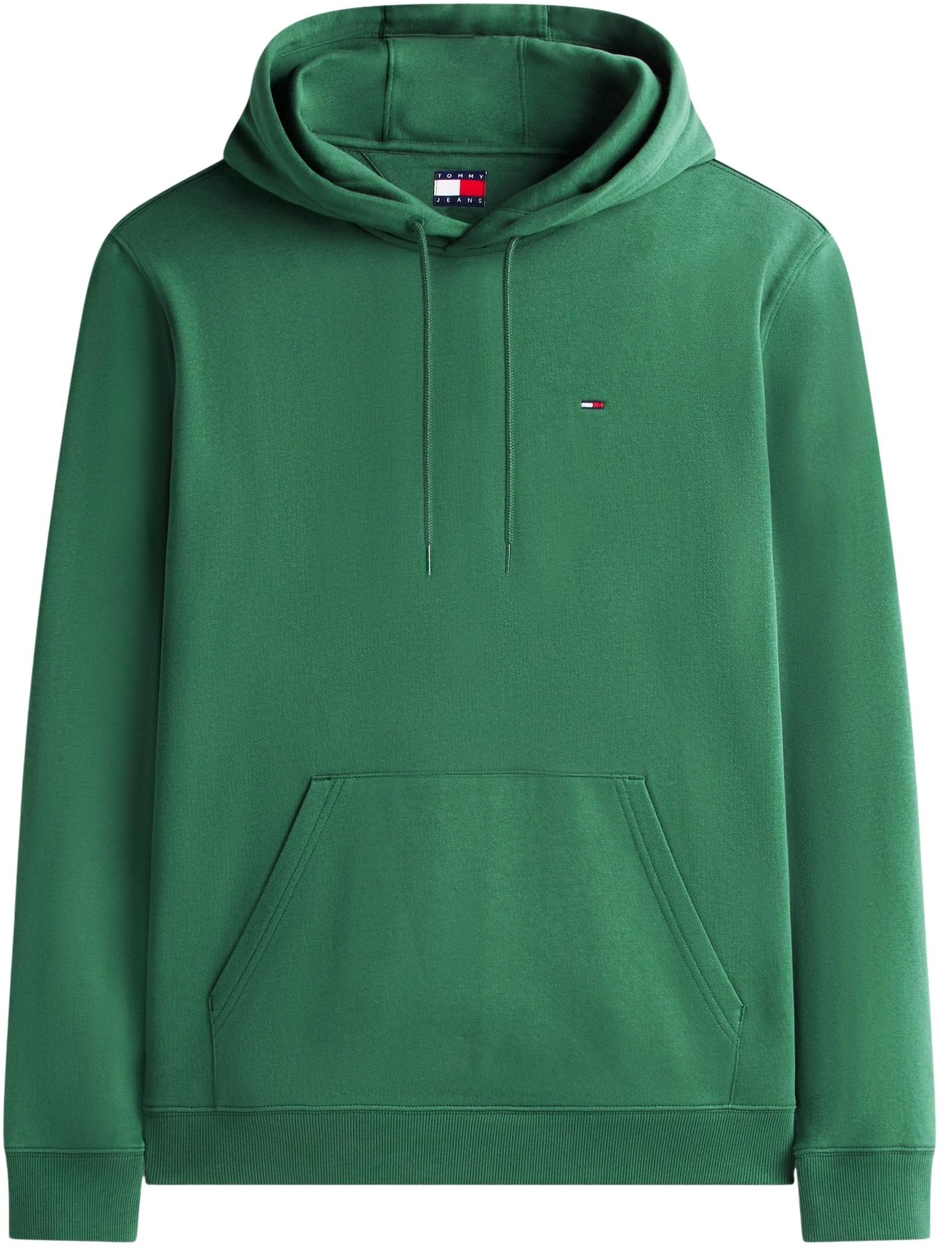 Tommy Jeans Uomo Felpa Regular Fit Flag Fleece con Cappuccio