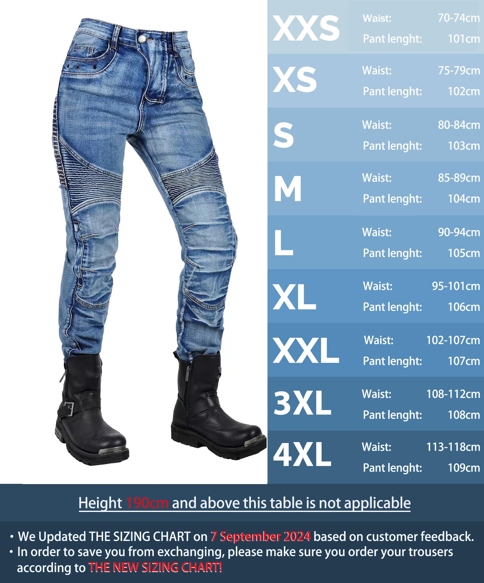 Pantalon Moto Homme, Jean Moto Stretch Confort, Style Urbain