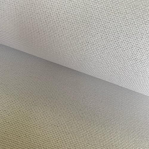 Tela de punto de cruz bordado de tela Evenweave de 28 unidades, blanco, 29 pulgadas de ancho x 39 pulgadas de largo