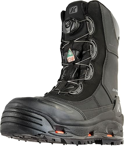 Korkers Men's IceJack Pro Safety Boots - Insulated, Composite Toe, and BOA Fit S