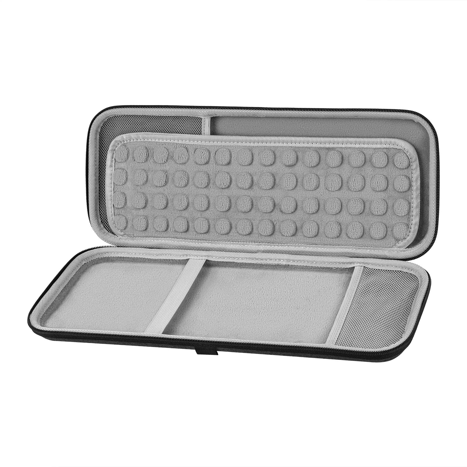 Geekria Hard Travel Carrying Case, Compatible with Logitech K380s/K380 + M355/M350s, Keyboard and Pebble Mouse Combo Protective Travel Bag (Dark Gray)
