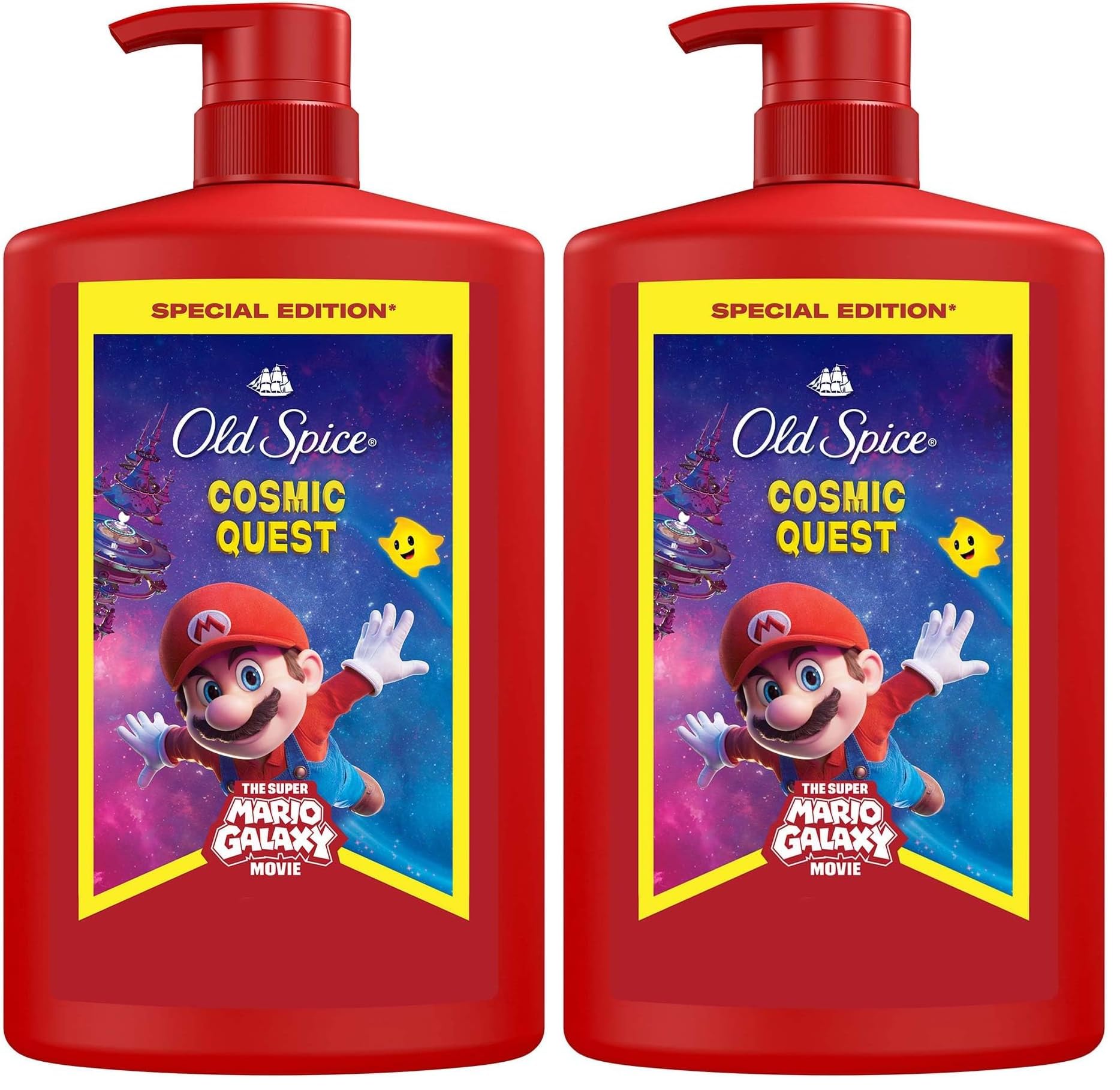 Old Spice Süper Mario 3’ü 1 Arada Duş Jeli 1000 Mililitre (2 paketi)