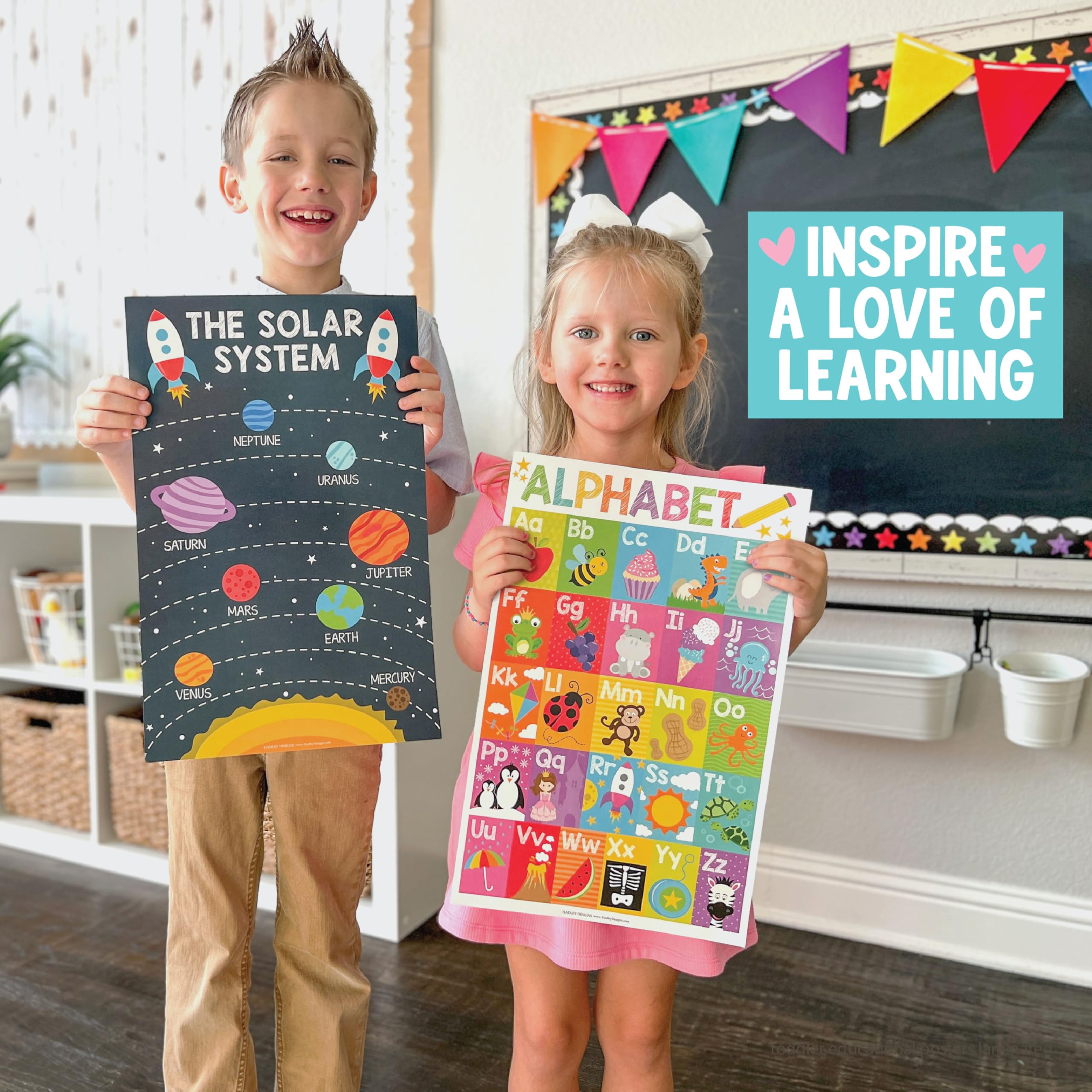 Snapklik.com : Hadley Designs 16 Educational Posters For Classroom Must ...