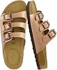 CUSHIONAIRE Womens Lela Cork footbed Sandal with Comfort