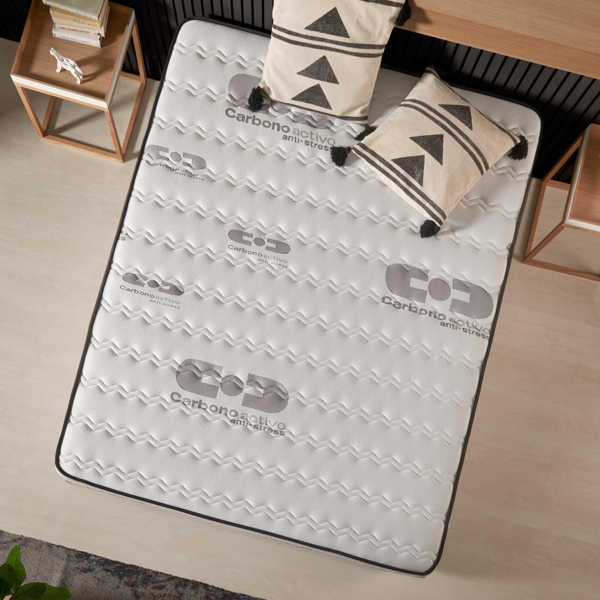 Naturalex - Carbone Plus - Colchón 150x190 cm Viscoelástico - 30 cm