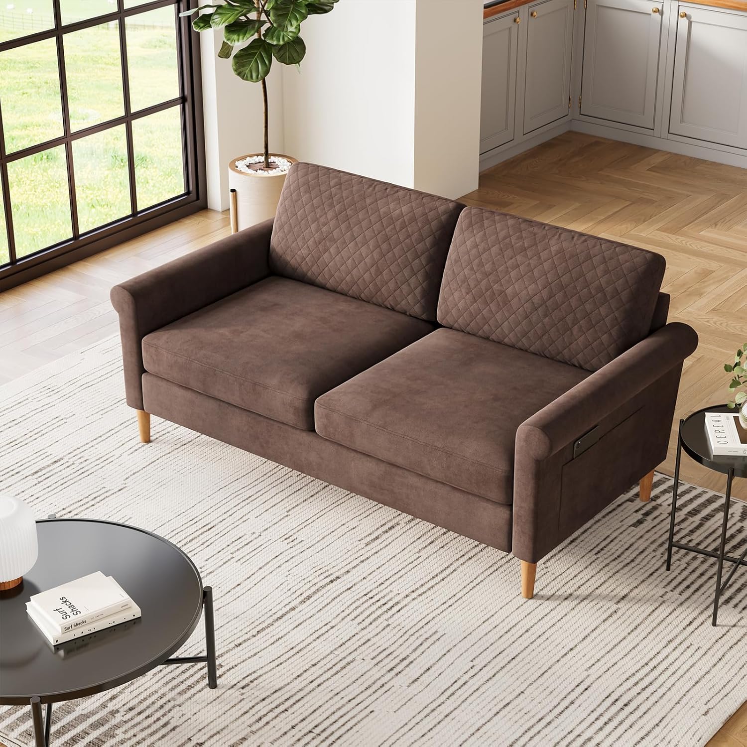 Vesgantti 65.1''Loveseat Sofa Couch for Living Room, Modern