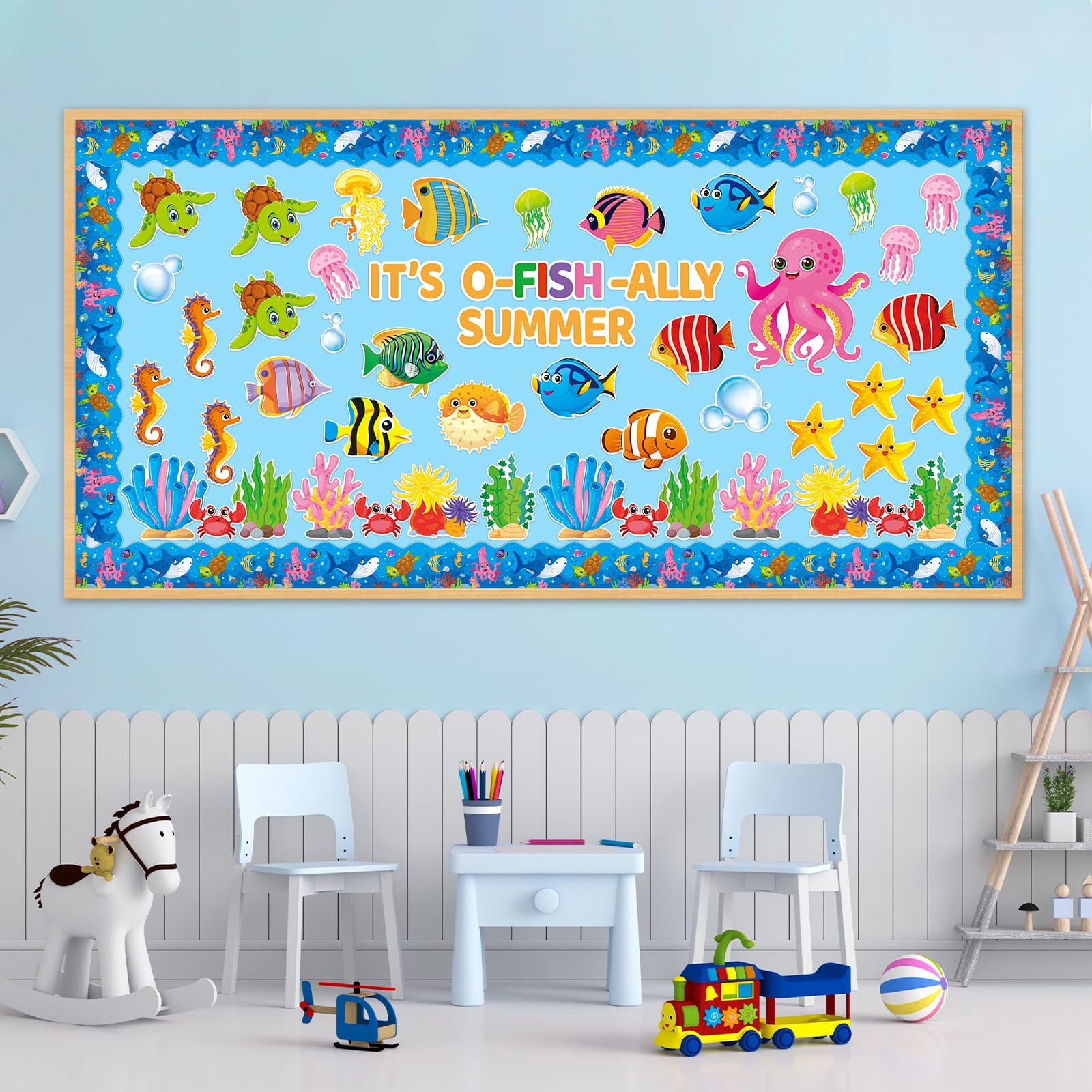Ocean Animal Cutouts 50-Piece - Under The Sea Bulletin Board Decor For ...