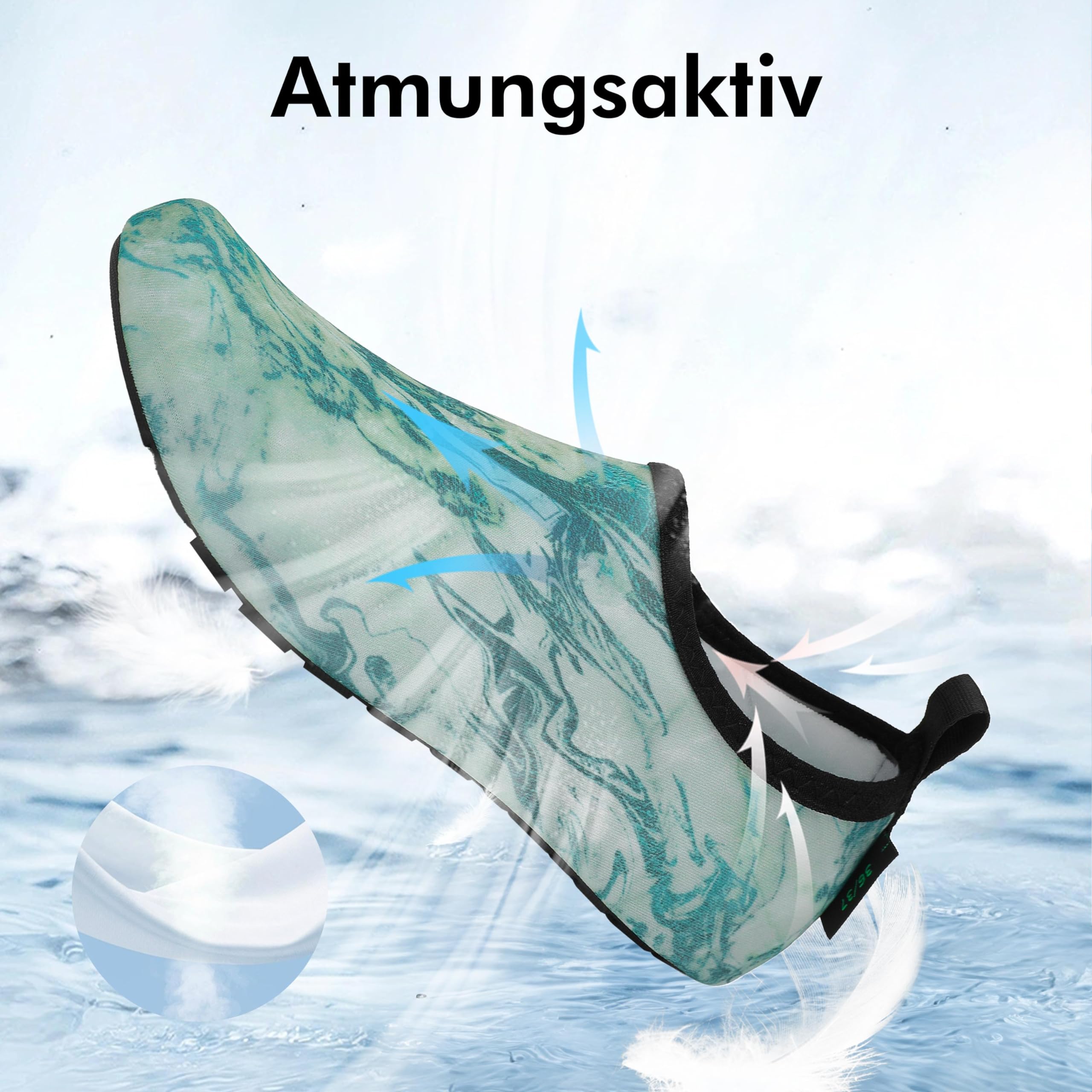 SAGUARO Scarpe da Scoglio Donna Uomo da Immersione Scarpette da Surf Water Shoes Barefoot per Bagno Spiaggia Mare Snorkel Yoga