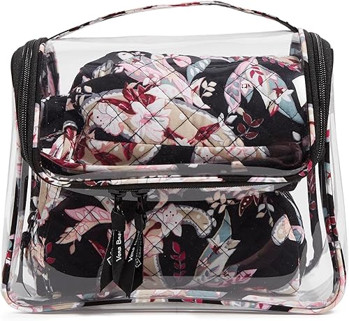 Vera Bradley Juego de bolsas organizadoras de maquillaje cosmético de 3 piezas para mujer, Paisley Botáni