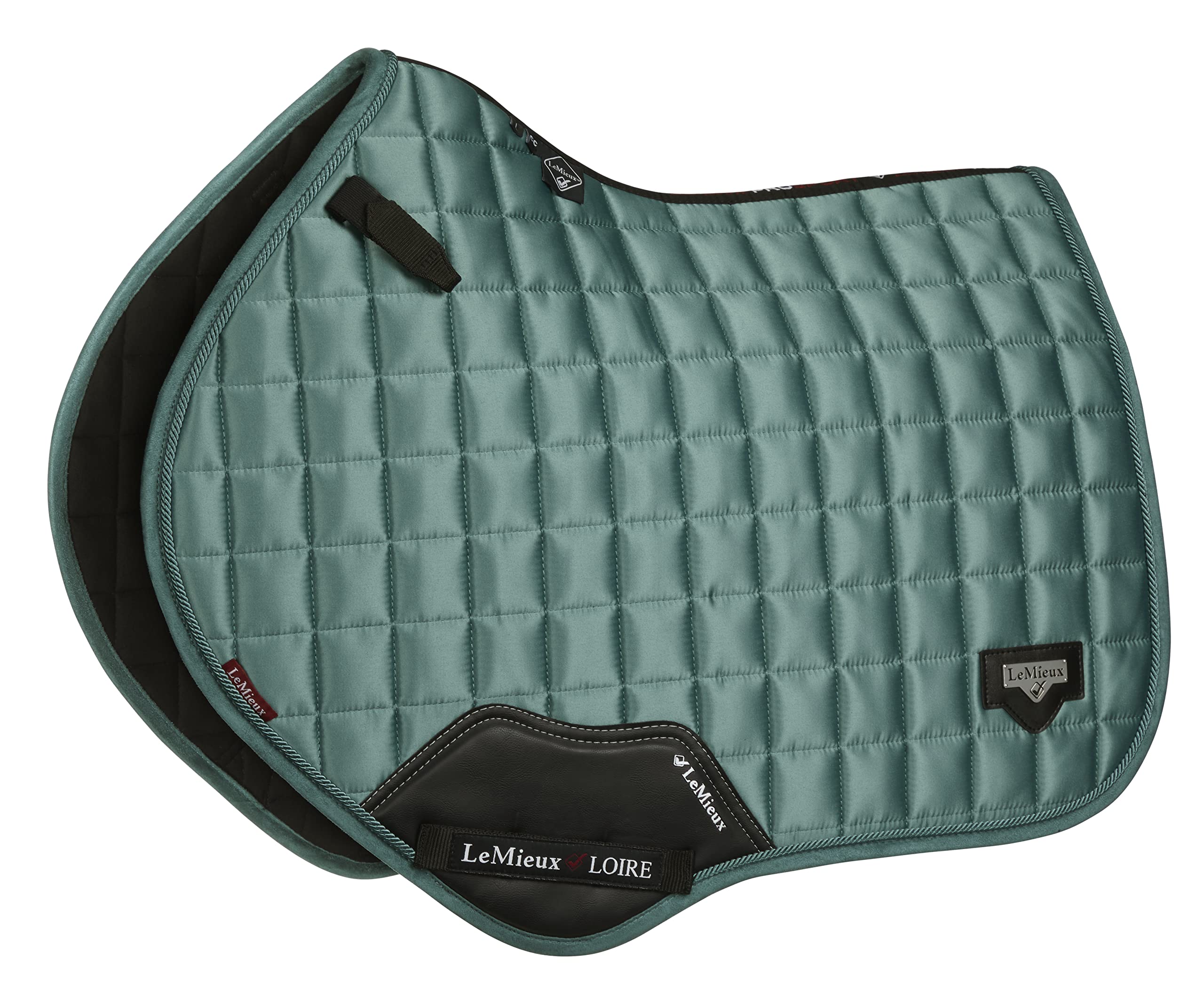 LeMieux Close Contact Loire Classic Square Saddle Pad - English Saddle Pads for Horses - Equestrian Riding Equipment and Accessories (Sage - Large)