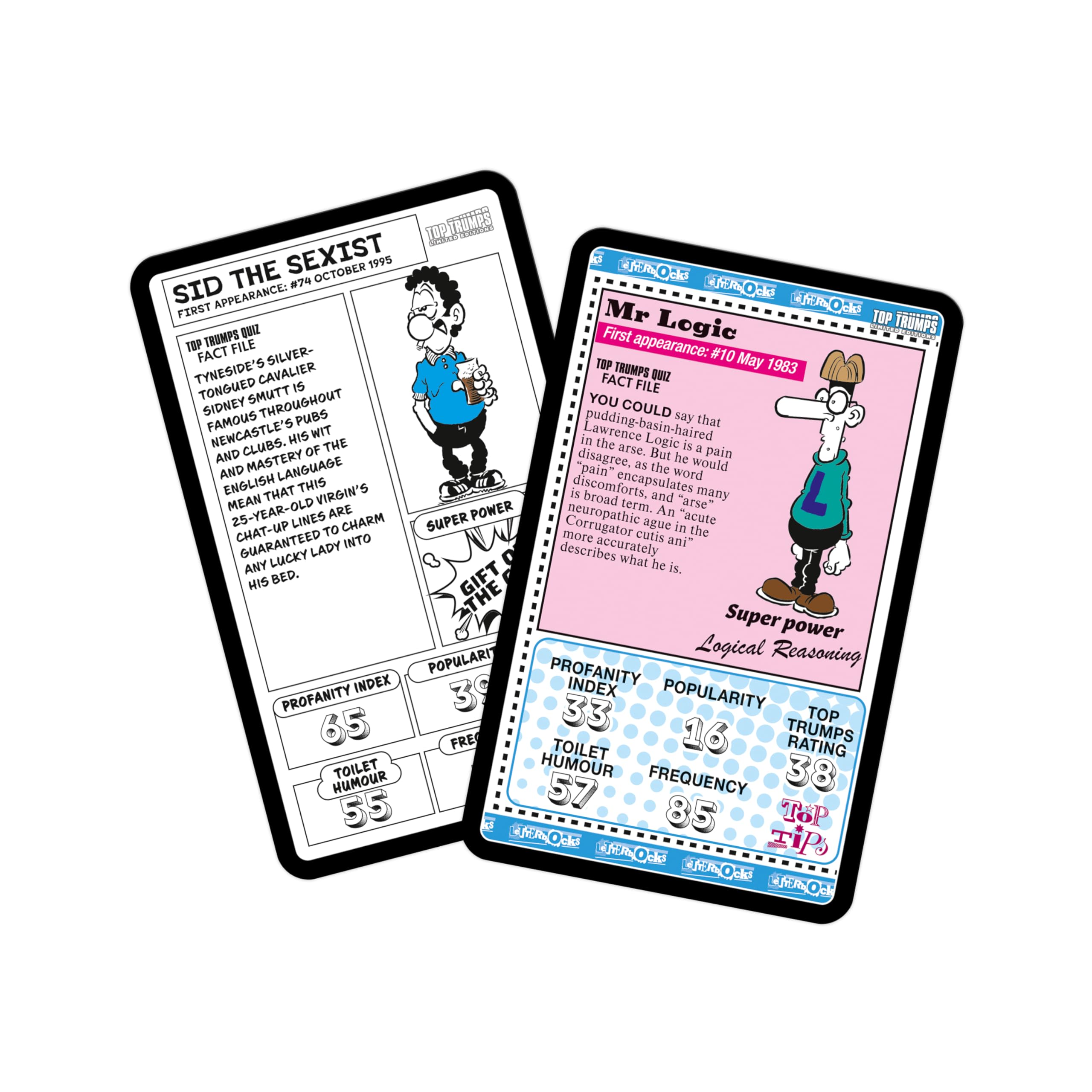Top Trumps Viz Comics Limited Editions Card Game, play with Johnny Fartpants, Roger Mellie and Big Vern, great gift adults 18 plus - Image 3