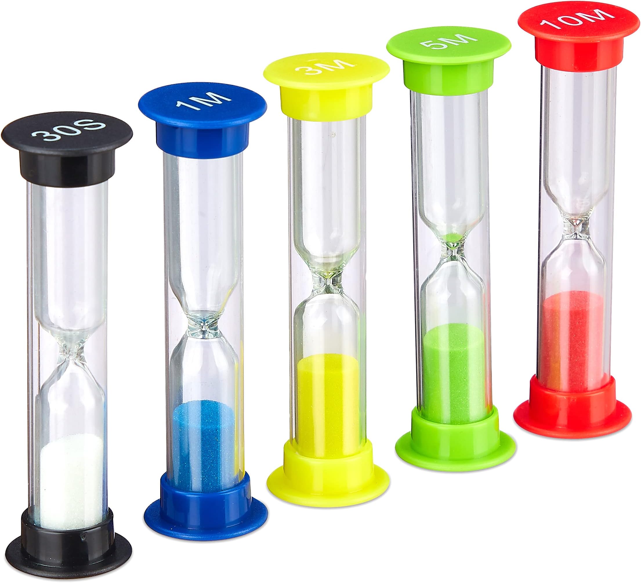 Sanduhren-Set – 3 Stück (1, 3, 5 Min) – Bunte Zeitmesser Für Kinder, Küche & Spiele
