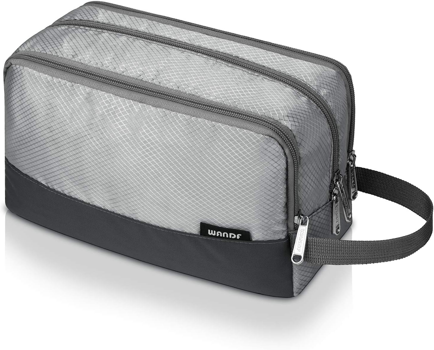 WANDF Trousse de Toilette Homme Voyage Sac de Toilette Accessoires de Voyage Trousse Toilette Trousse Maquillage Femme Organisateurs de Toilettes(A – Gris)