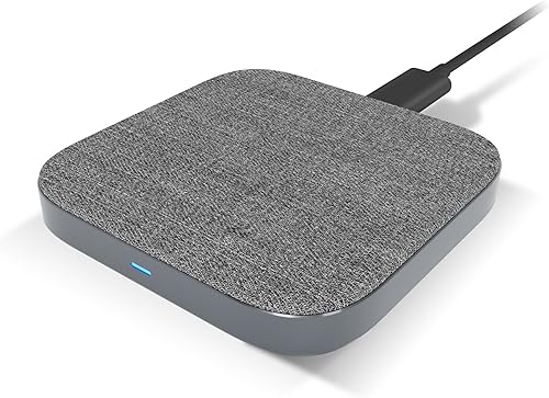 TechMatte Cargador inalámbrico. Almohadilla de carga inalámbrica rápida con certificación Qi para iPhone Xs Max de 7.5 W, XS, XR, X, 8, 8+ y 10 W