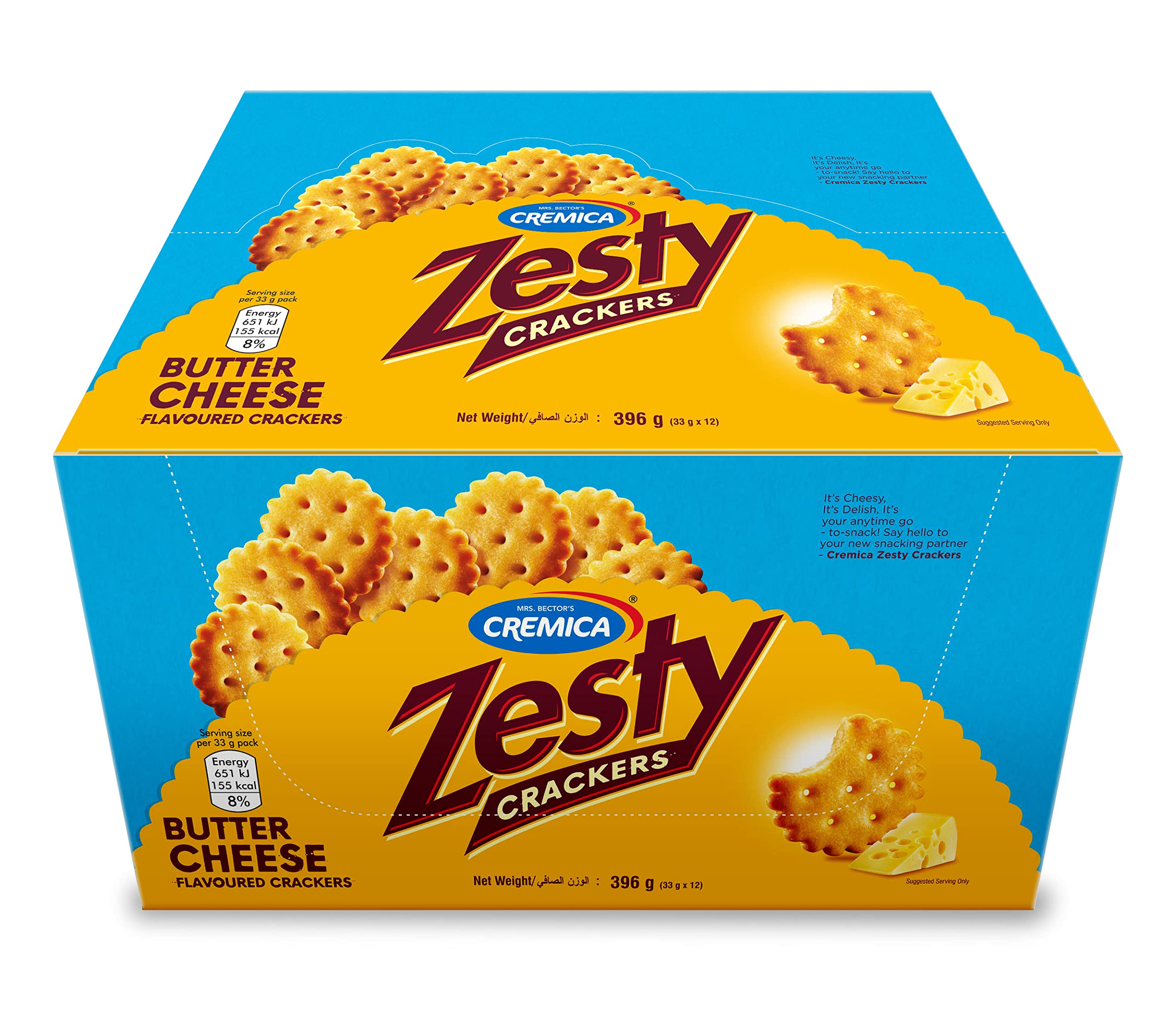 CREMICA Mr.Bector's Zesty Crackers 396gm 1X12 (Promo)