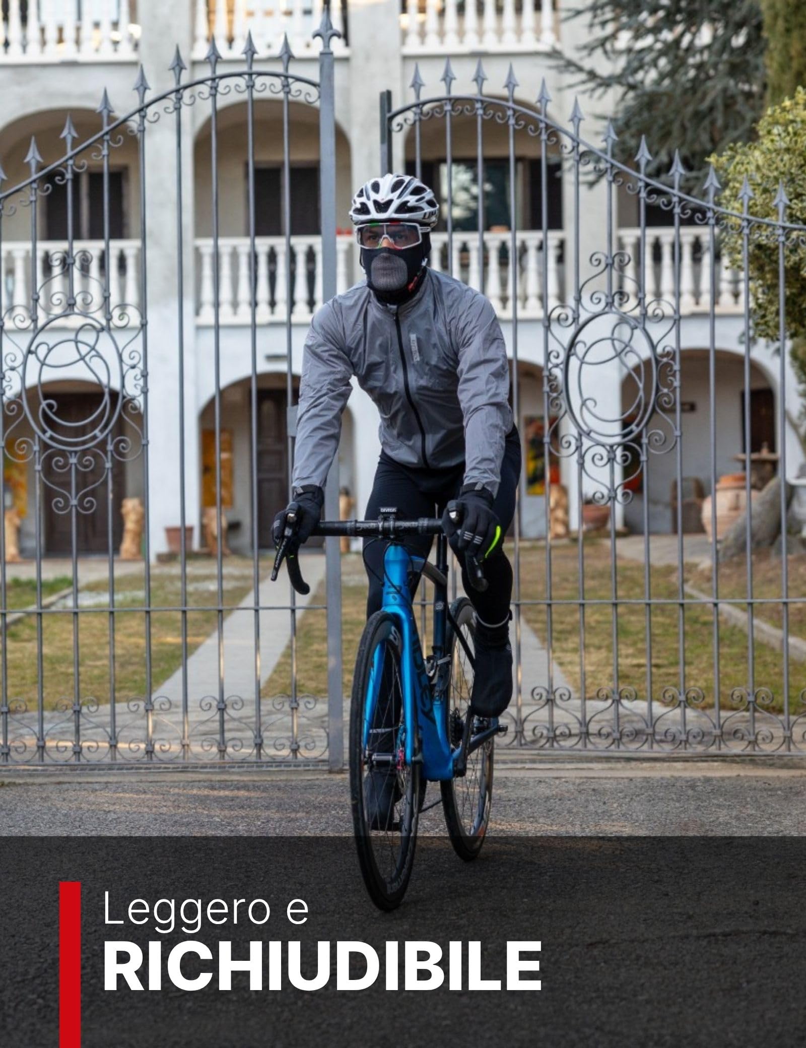BIOTEX Giacca Rain Unisex Antivento e Impermeabile, Leggera e Traspirante, per Outdoor e Ciclismo
