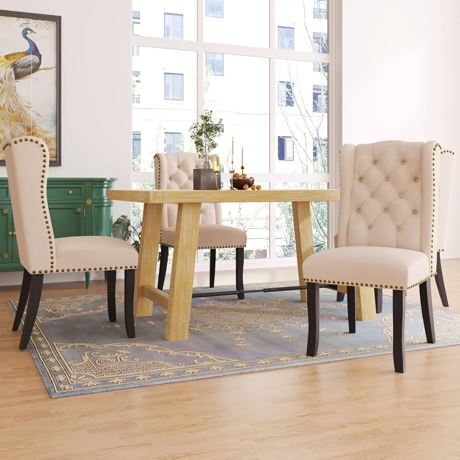 Dining Table Set for 4, Wood Dining Table Kitchen