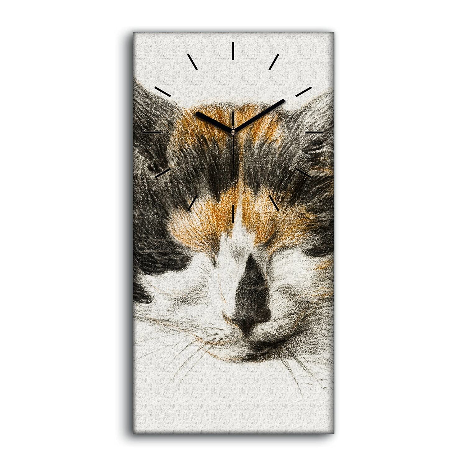 Horloge sur toile sans tic-tac pour chambre afin de dormir sans aucun bruit