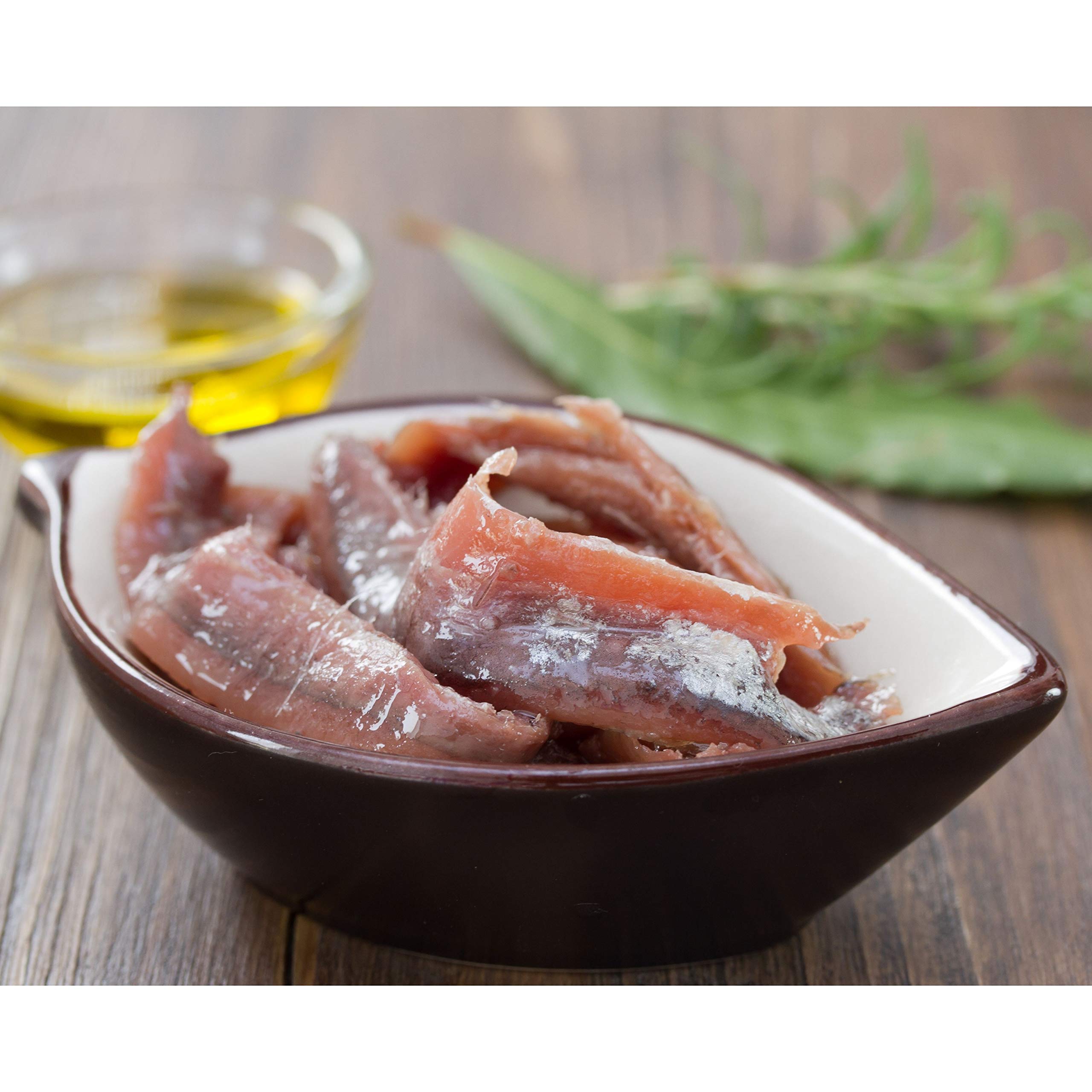 Anchoas Don Bocarte 13-15 Lomos en Aceite de Oliva Virgen Extra - Anchoas en Aceite - Anchoas del Cantabrico - Peso Neto 85 gramos - Contenido Reducido en Sal