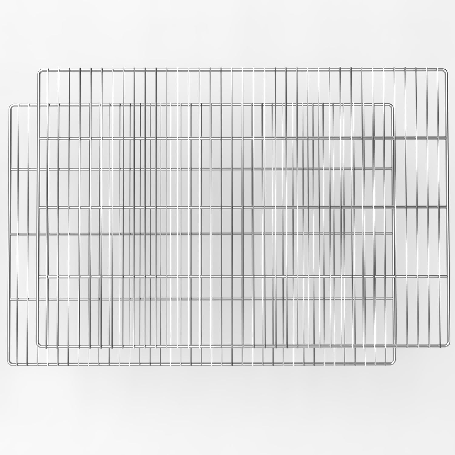 Barbecue Grill Grates Replacement 23 1/4''*15 3/4'' (2 Pack), Stainless Steel Wire Mesh, Multifunction Cooking Grate for Outdoor Grill (SKW0001B)