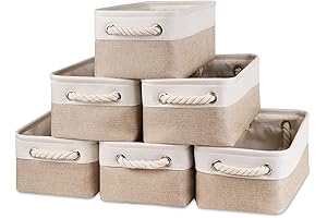 Bidtakay Changing Table Basket Beige Storage Bin