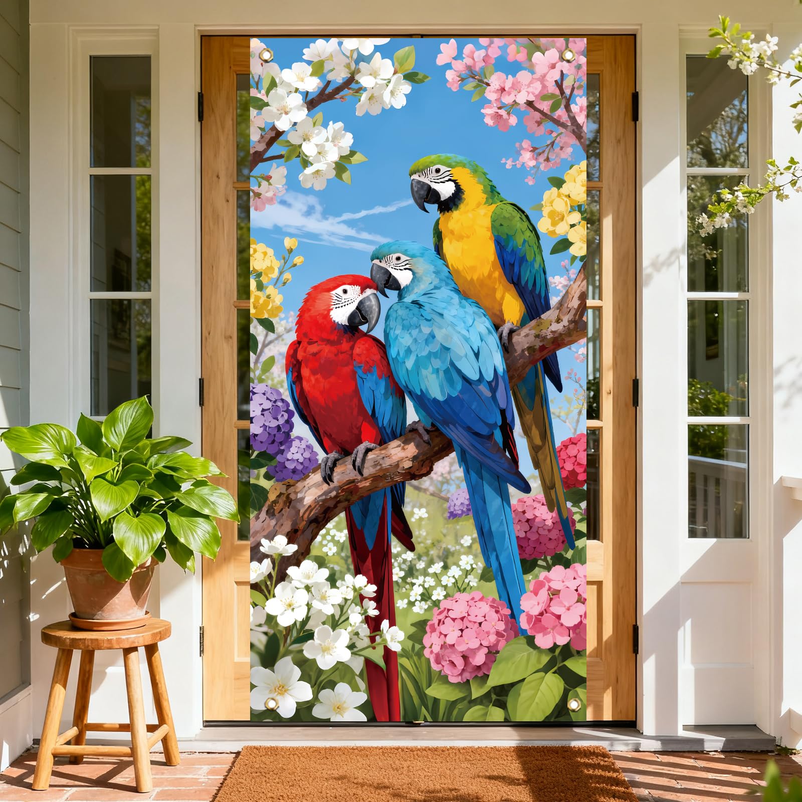 arricraft 1 Pc Spring Theme Party Polyester Door Cover