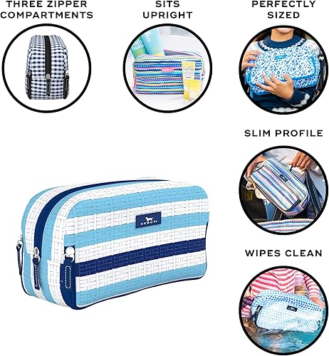 Miniatura 6 de SCOUT Bolsa de 3 vías  Bolsa de maquillaje de viaje y neceser para mujer con tres compartimentos con cremallera  Se mantiene en posición vertical,