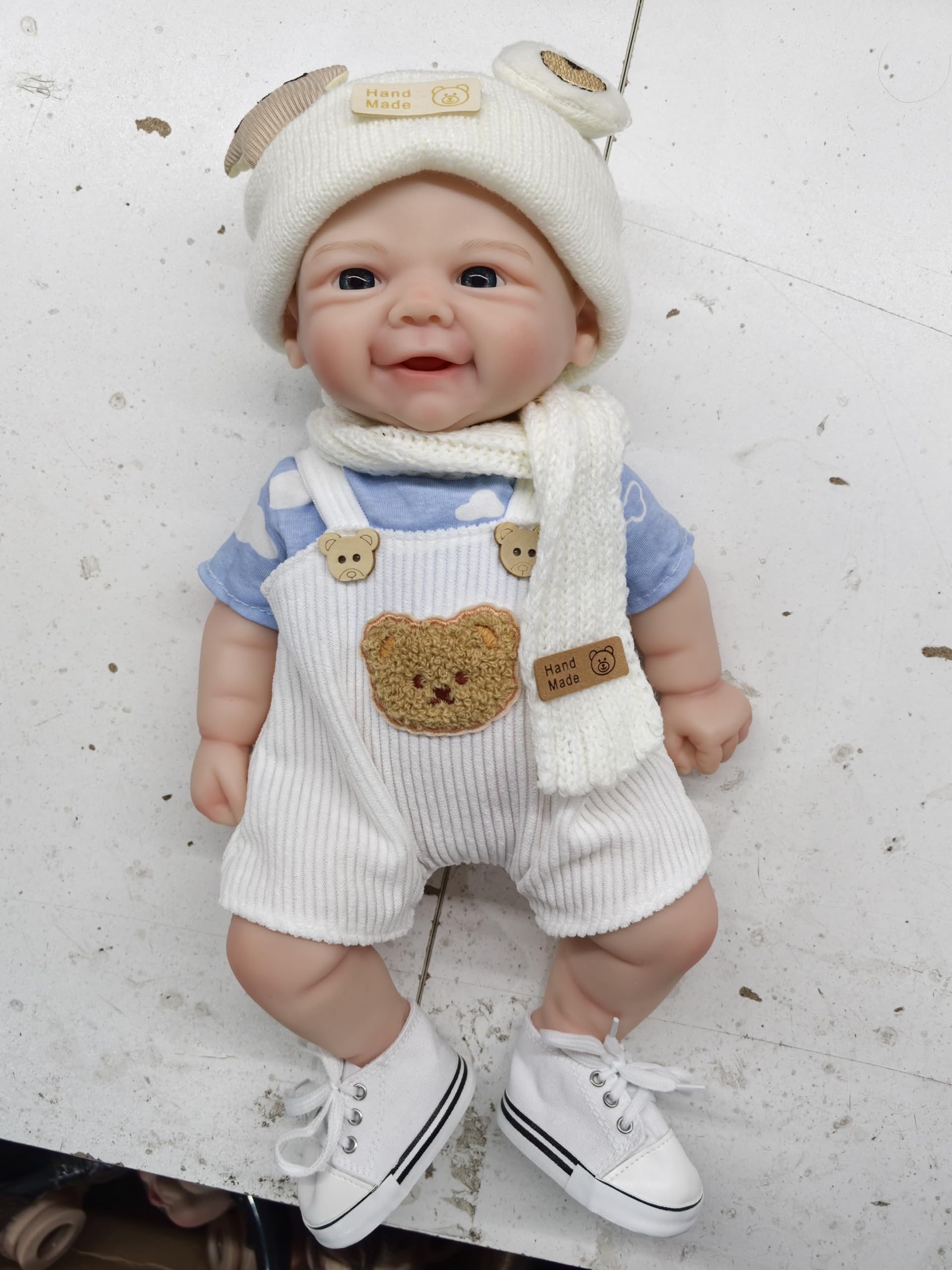 Anano Muñeca Reborn Silicona Integral Sin Vinilo, con Boca Abierta