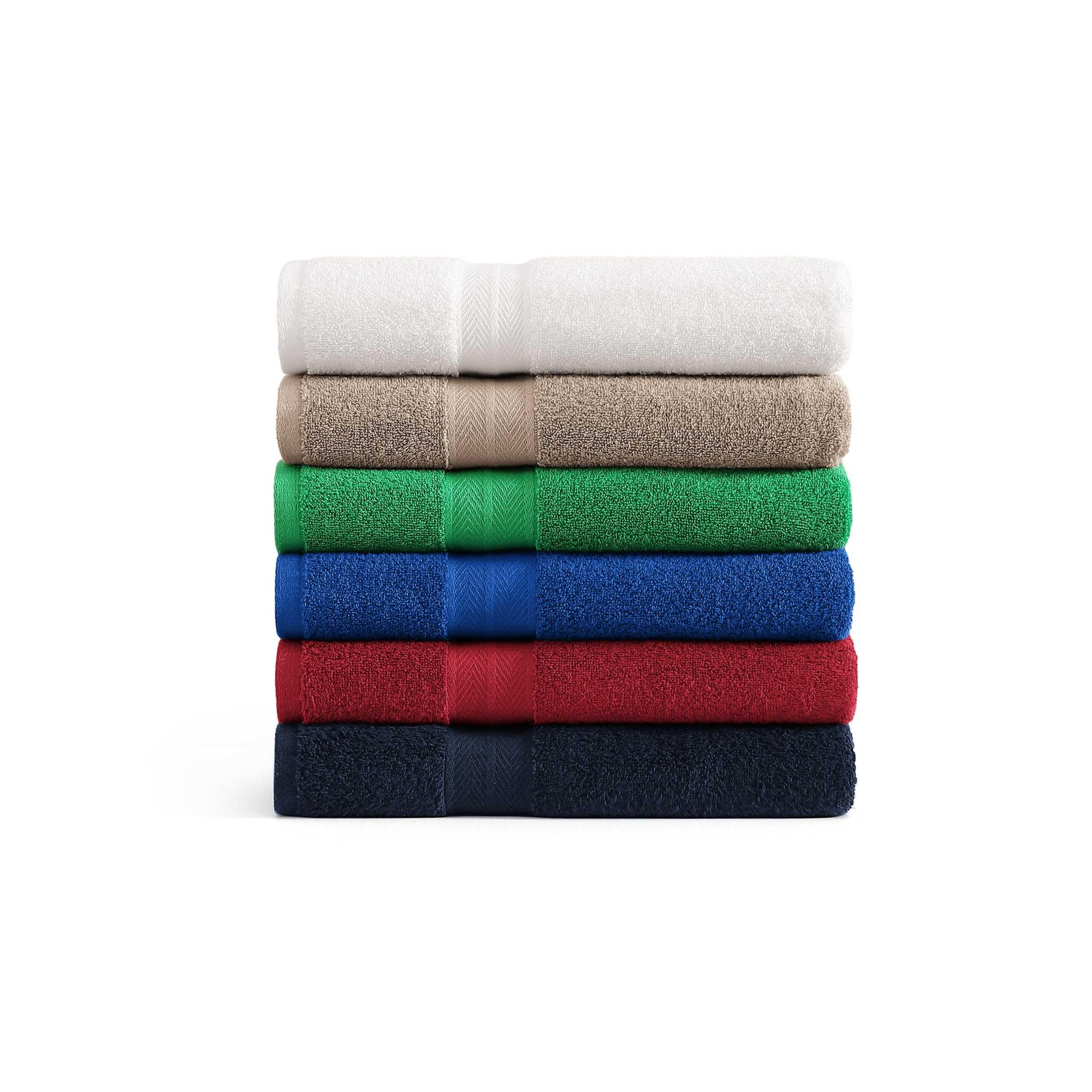 Tommy Hilfiger - Juego de Toallas de baño, Rizo de algodón Absorbente con Cero torsión, Peso Medio, Certificado Oeko-Tex (Azul Oscuro Moderno, 2 Piezas)