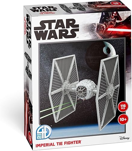 Rompecabezas 4D - Star Wars: Tie Fighter/LN - Kit de modelo de papel 129 para adolescentes y adultos - A partir de 14 años
