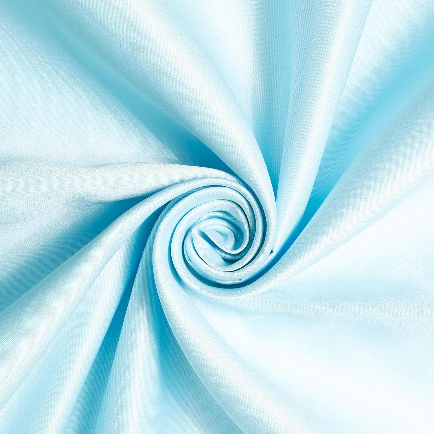 Matte Satin (Peau de Soie) Duchess Fabric Bridesmaid Dress 60 Wide Sold BTY Many Colors (1 Yard, Light Blue)