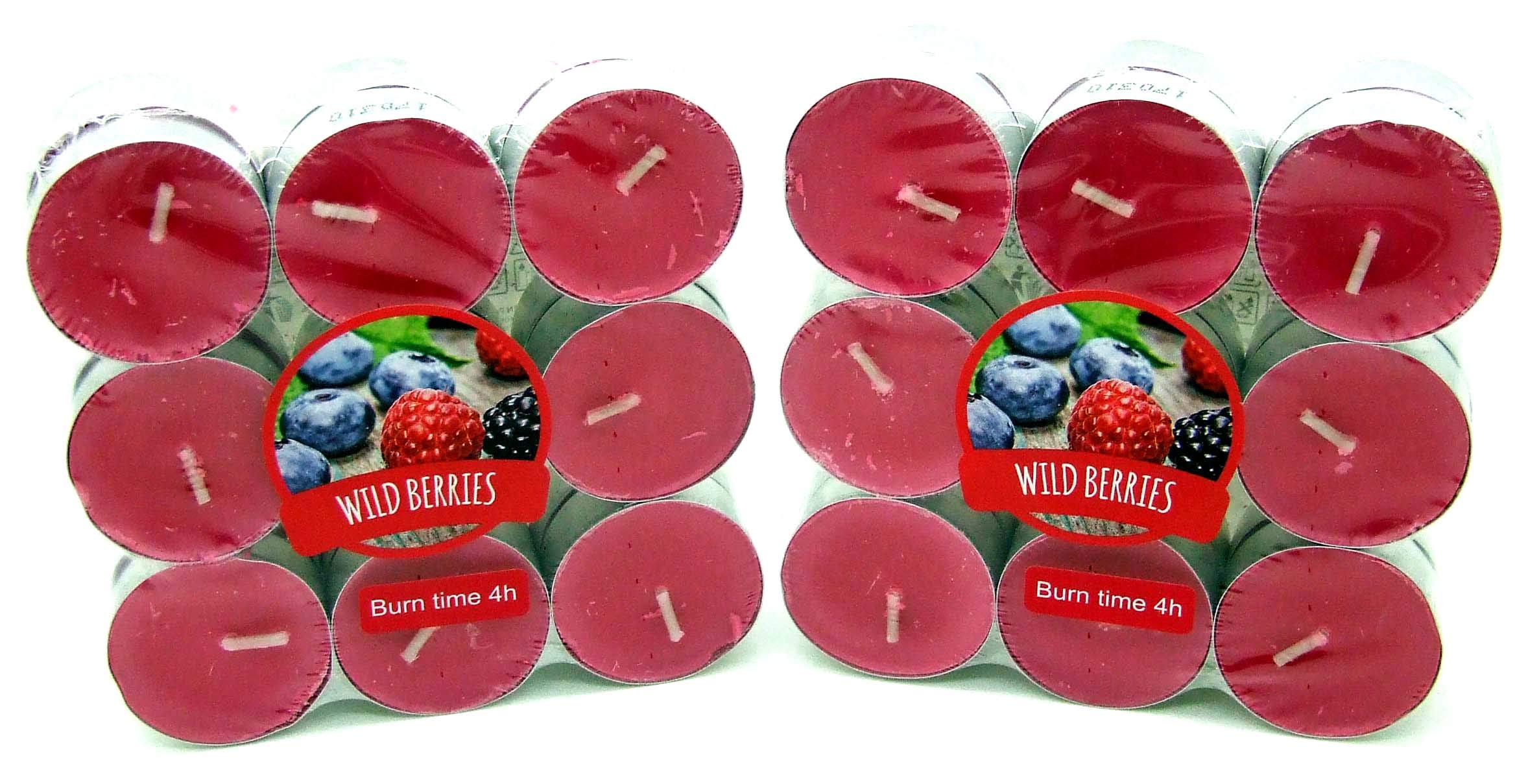 Everydayitems Wild Berries Fragranced Tea Light Candles x 36