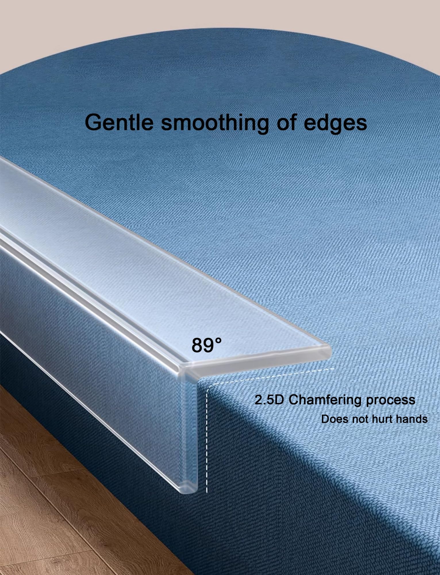 Protectores de Esquinas Transparentes for Pared - 100 cm Resistentes a Impactos for el hogar, 1 Unidad(3cm 200cm)
