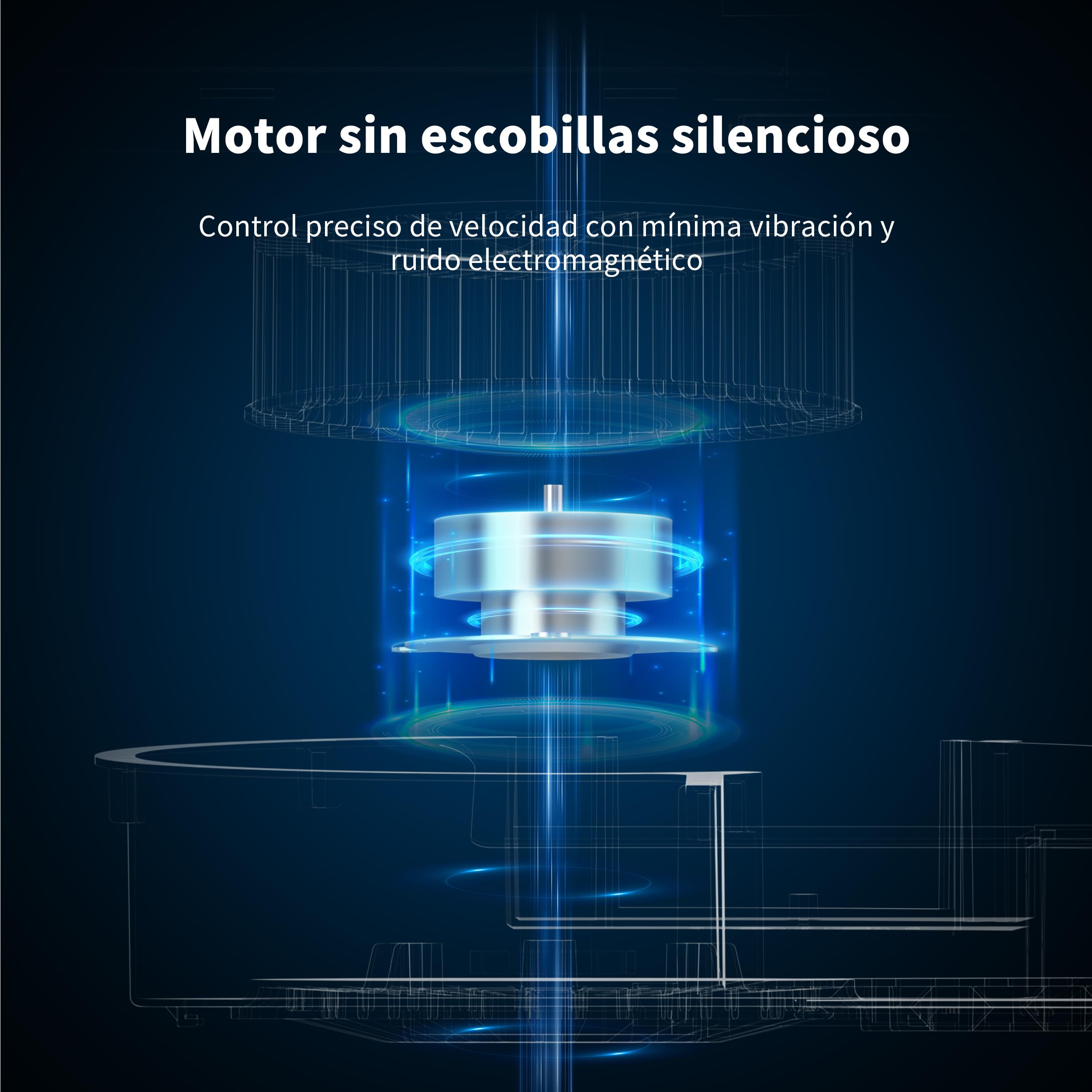 FIREGAS Campana Extractora 60 cm de Acero Inoxidable, 250 m³/h, Clase Energética A+, Motor Sin Escobillas, 3 Velocidades, Instalación Bajo Mueble o Pared