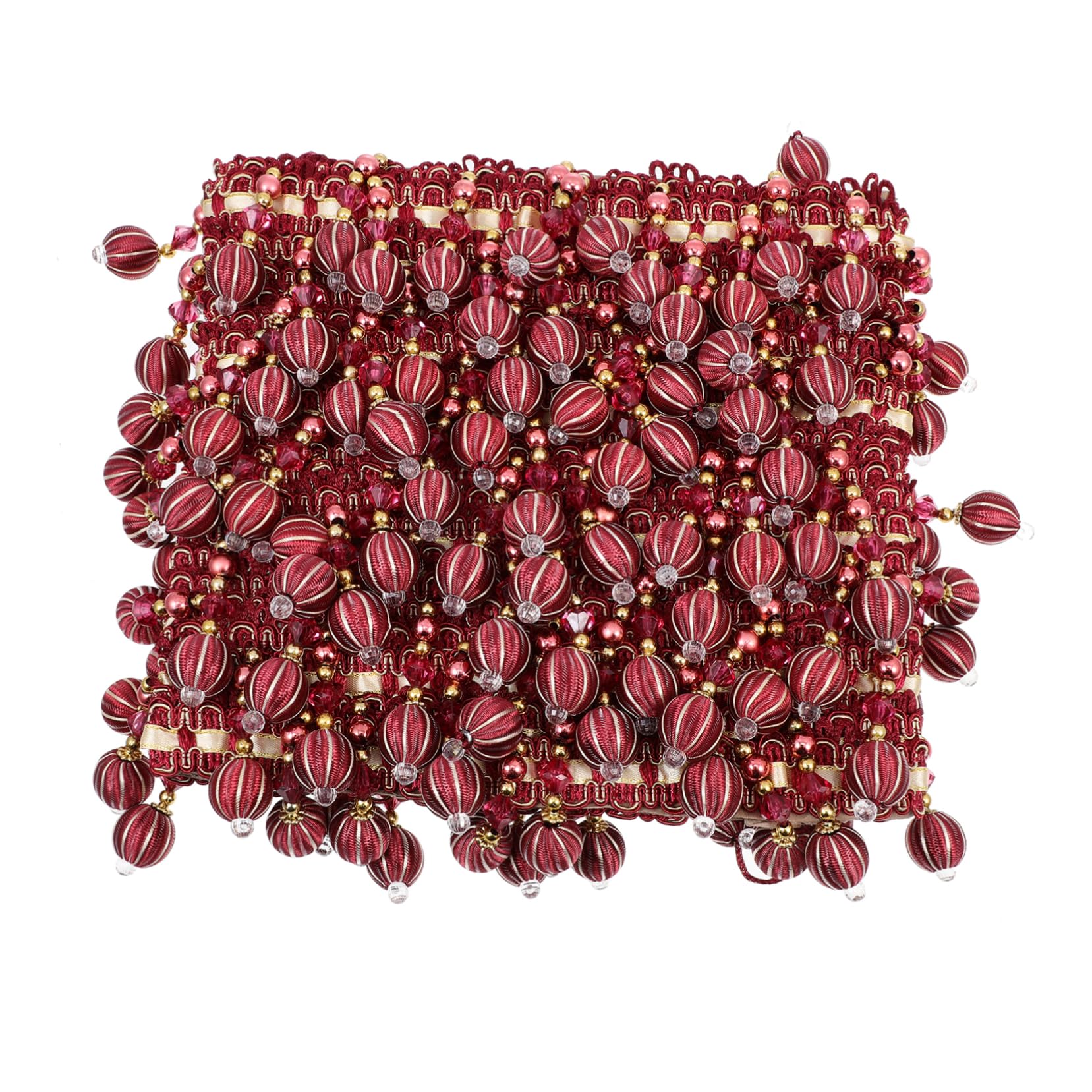 Franges de perles et garniture perlée pour réparer un rideau opaque