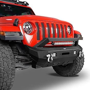 Jeep Wranglerオフロードバンパー Amazon.co.jp: Hooke Road Stubbyフロントバンパー ウィンチ