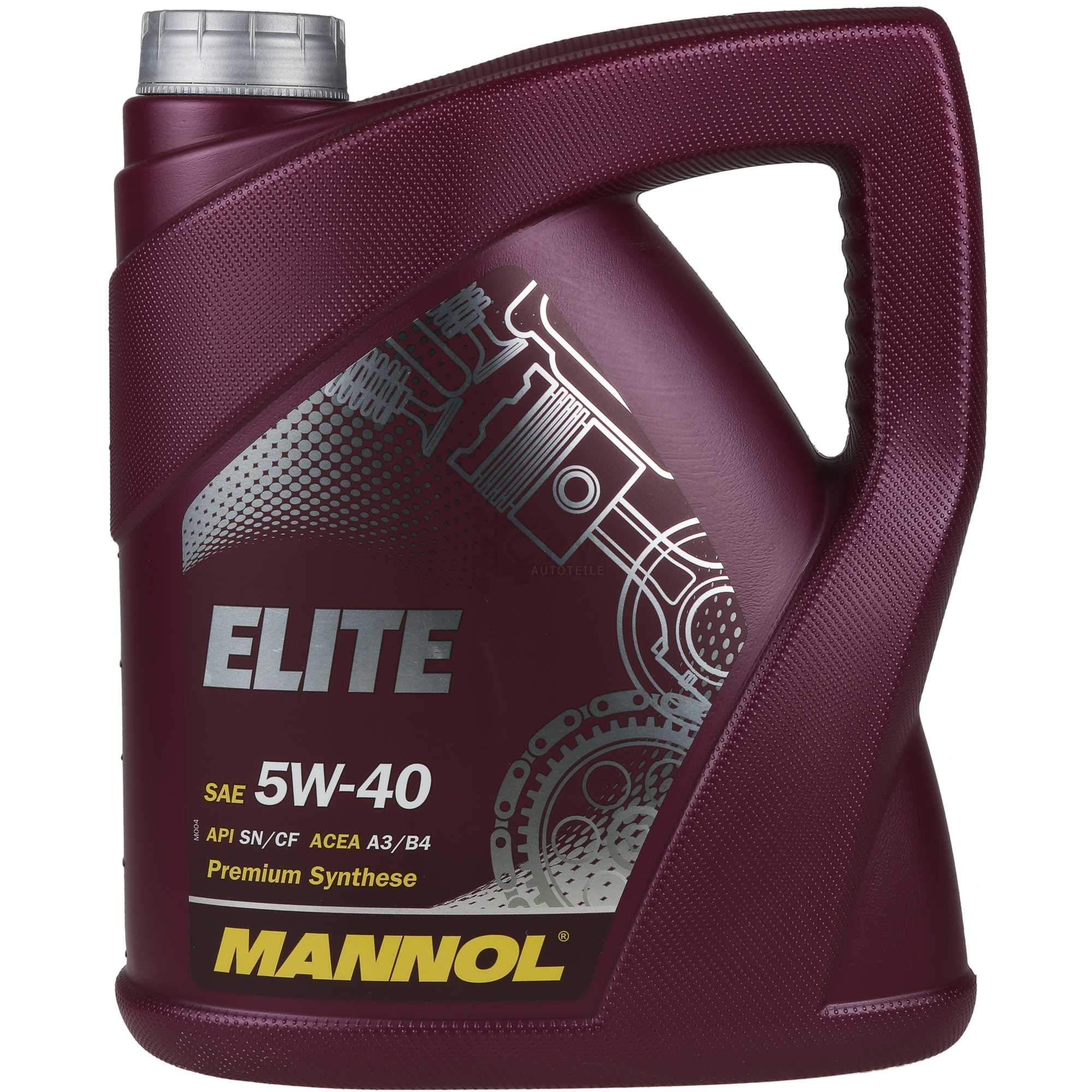 Mannol Elite 5W-40 API SN/CF MANN-FILTER - Filtro de aceite para motor