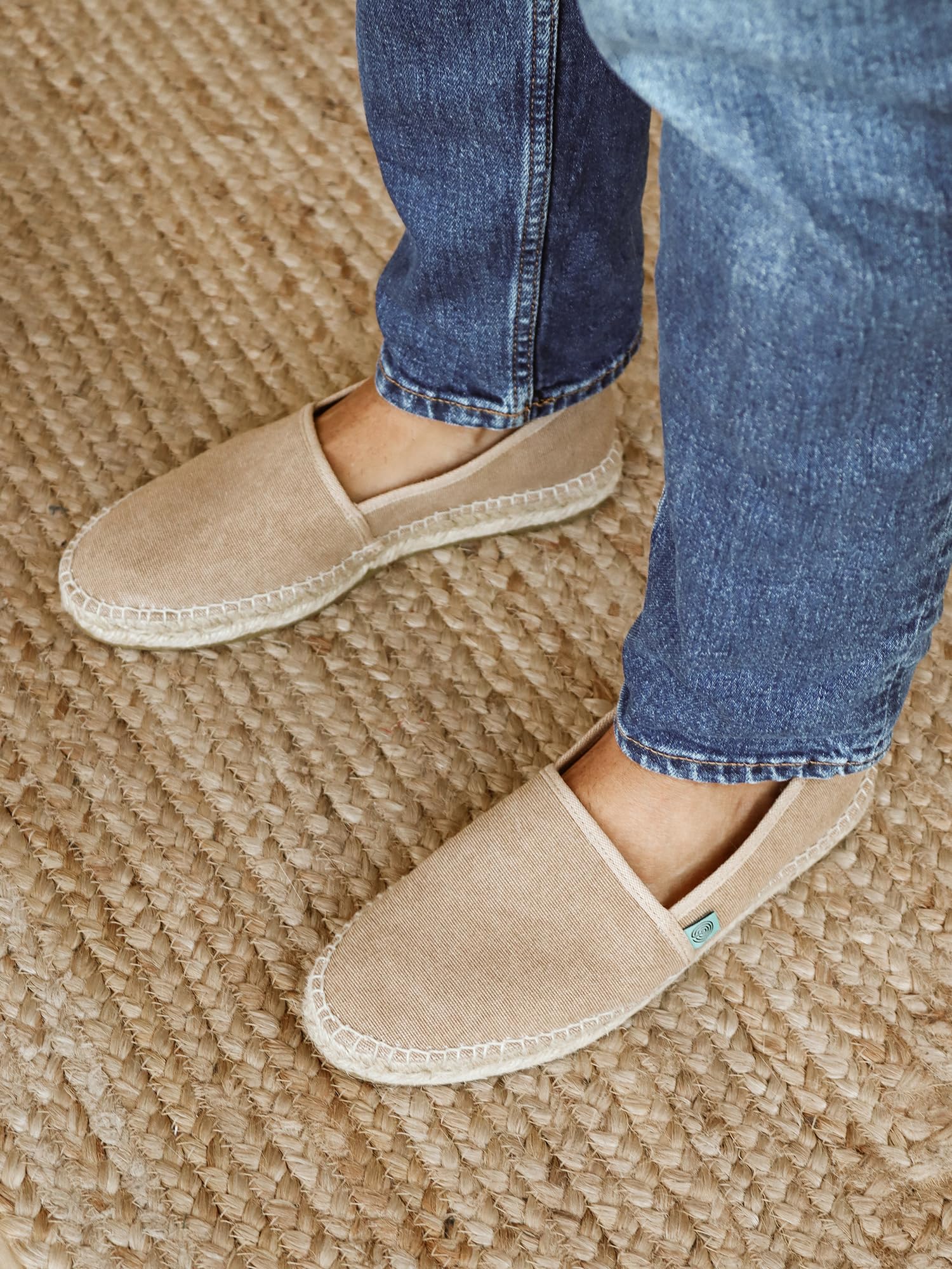 Genuins Spadrillas Uomo Markus Canvas Sand US25GN06 G106246