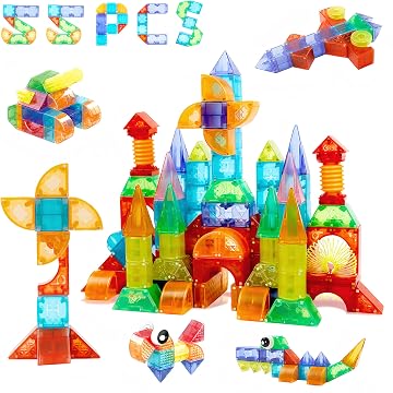 Beginner 24-Piece Magnetic Wooden Blocks Set