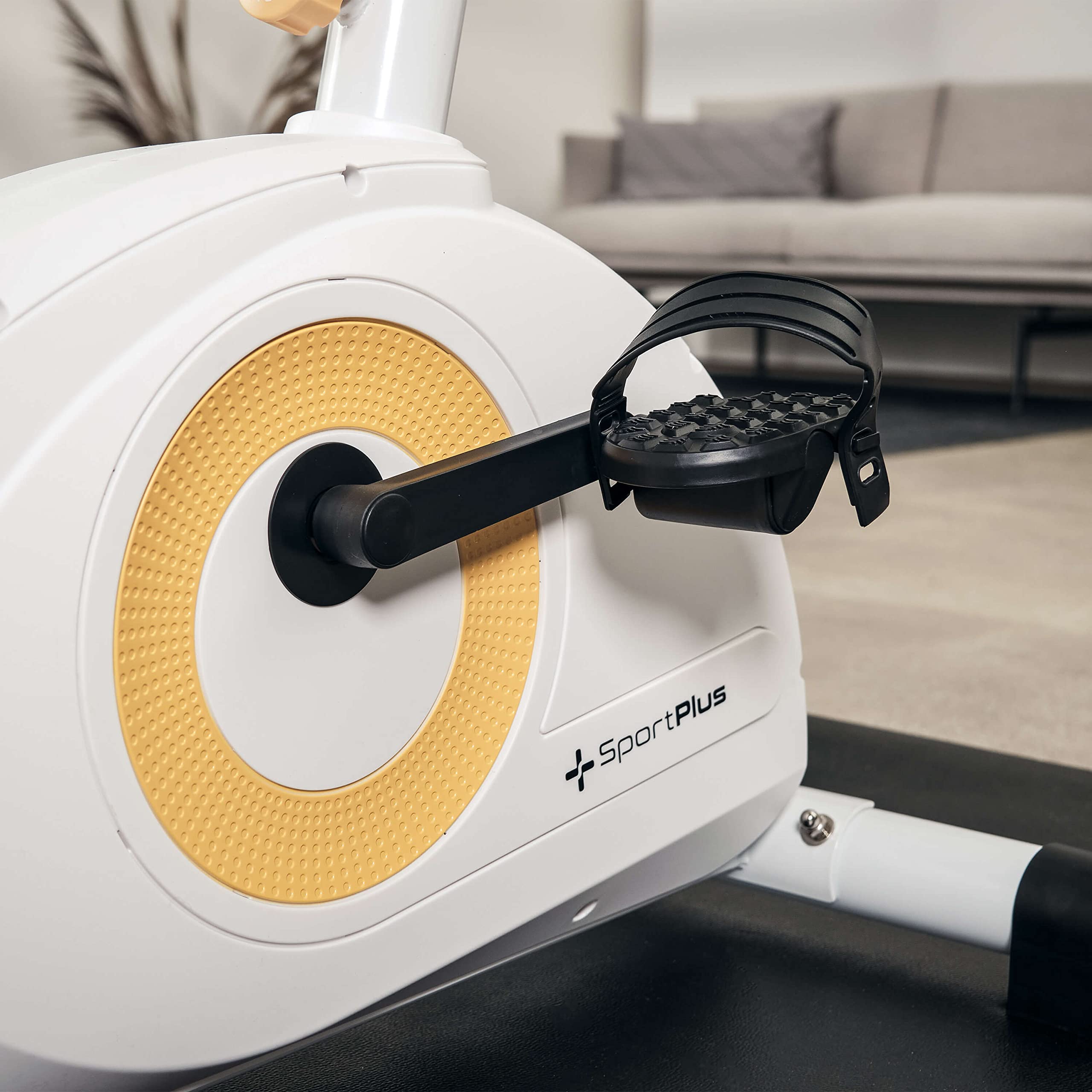 SportPlus COMPACT Vélo d'appartement 24 niveaux résistance pulsomètre intégré compatibilité applis cardio-training
