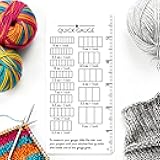 Quick Gauge Ruler for Knitting and Crochet – Effortless Stitch Measurement Tool with Grid Design, No Counting Required (1 Piece)