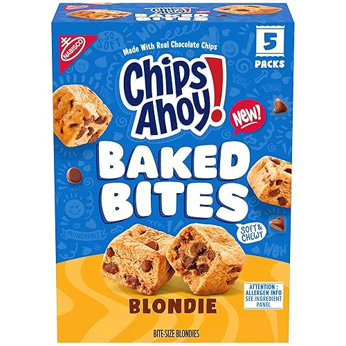 CHIPS AHOY! Baked Bites, Blondie, 5-1.5 oz Snack Packs (5 Bites per Pack)