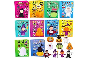 Halloween Stickers for Kids: 50 Sheets of Spooky Fun