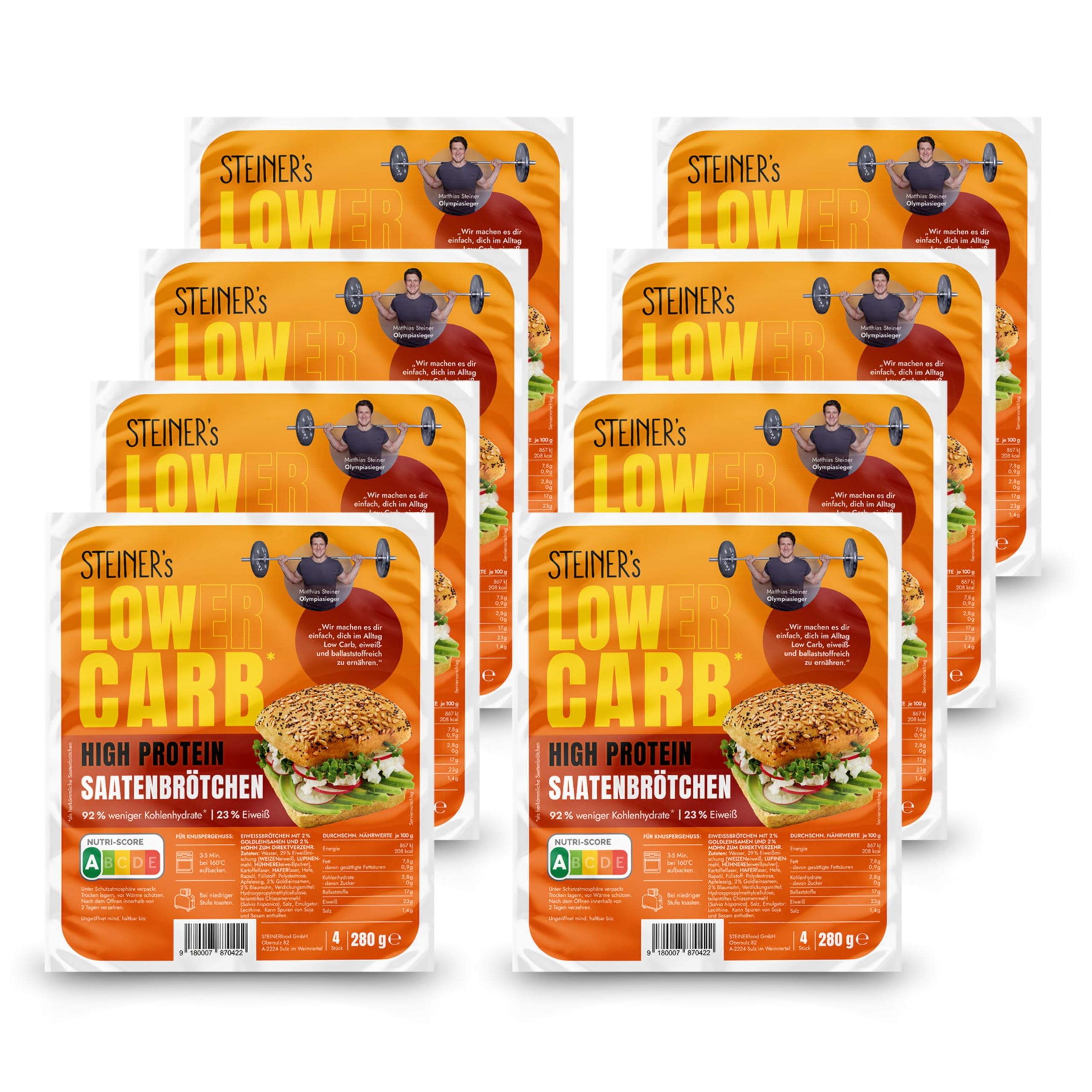 STEINER´s Saatenbrötchen (Low Carb)