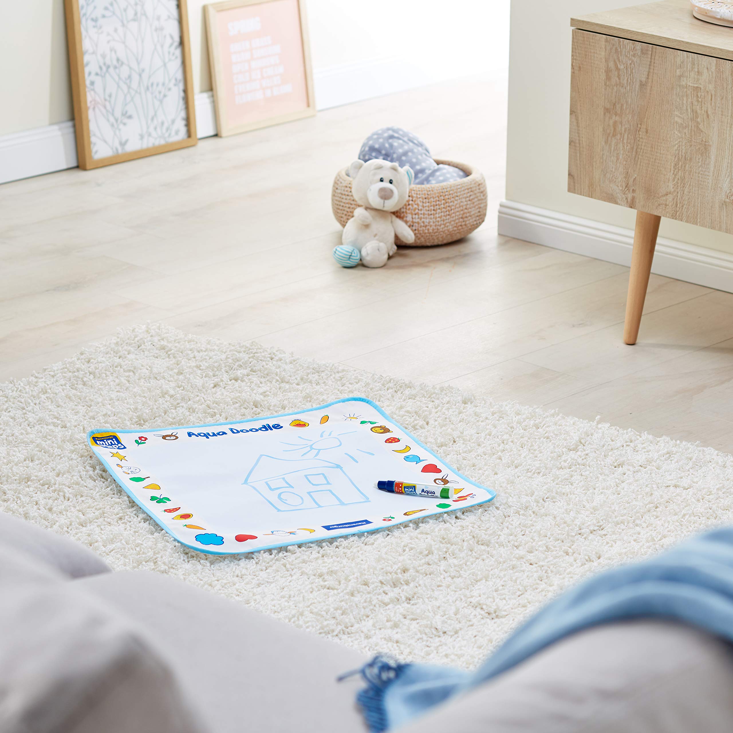 Ravensburger ministeps Aqua Doodle - Malen für Kinder ab 18 Monaten, Kreatives Malset für fleckenfreien Malspaß mit Wasser- inklusive Malmatte und Stift