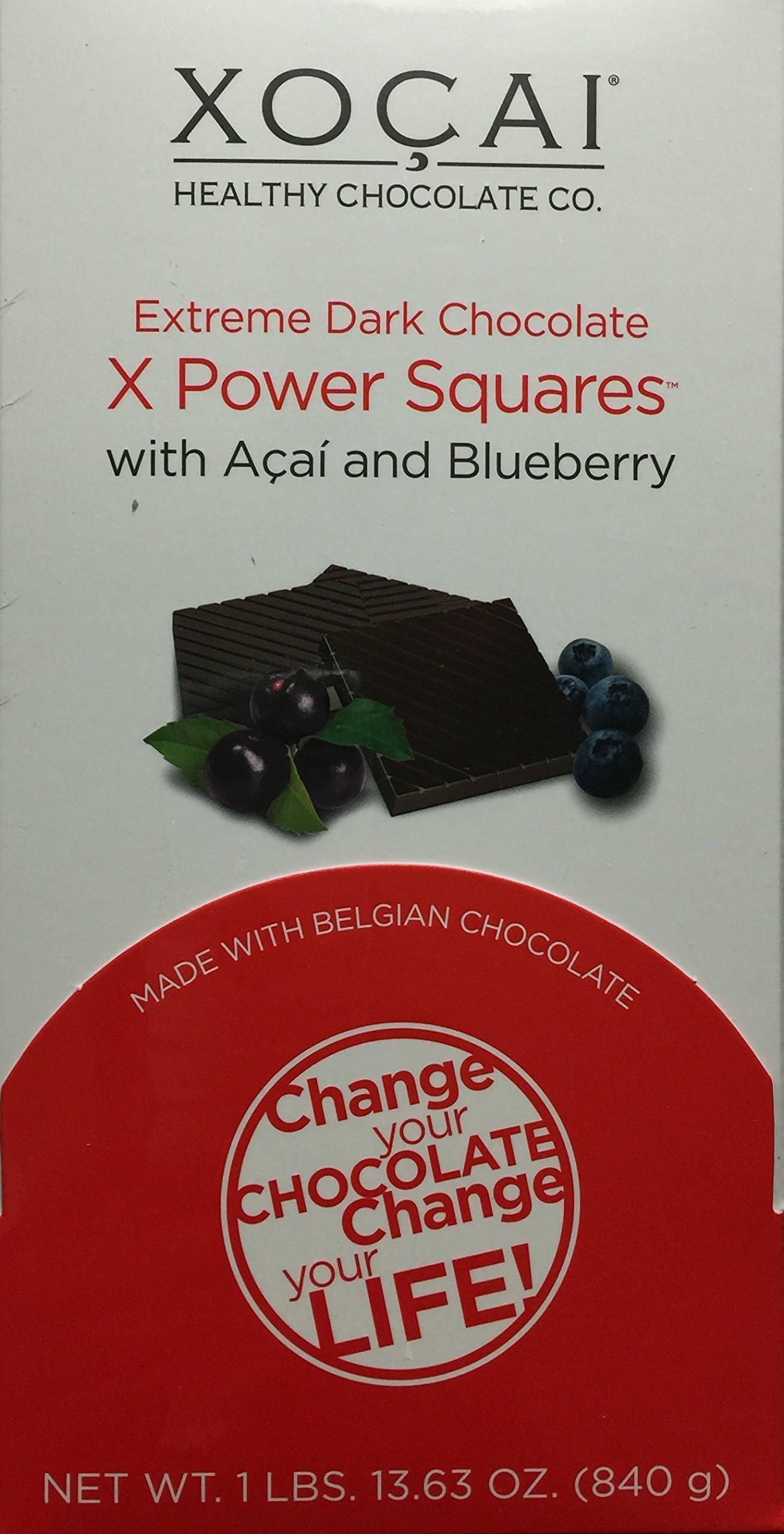 Xocai X Power Squares Chocolate, 138 squares