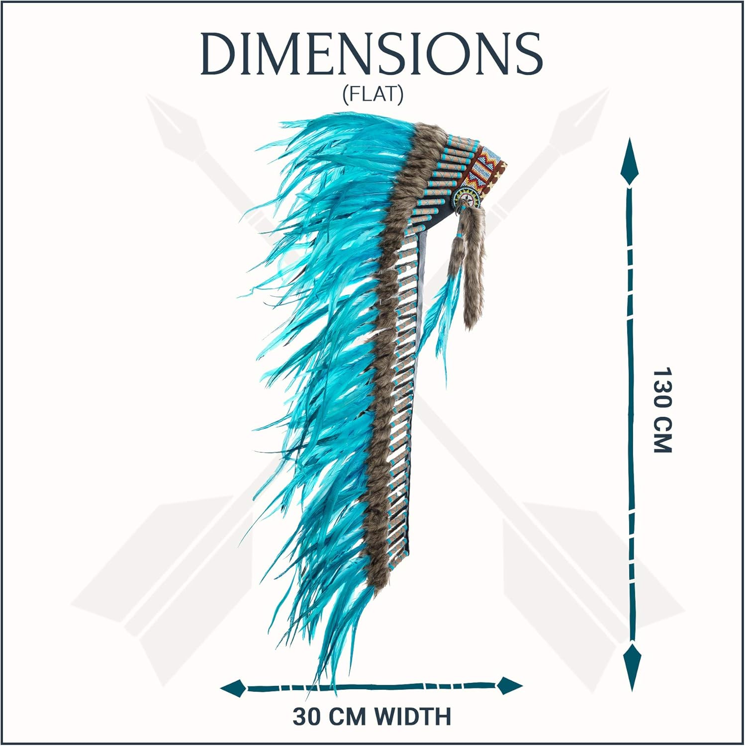 Novum Crafts Feather Headdress | Native American Indian Inspired | Choose Color - Image 4